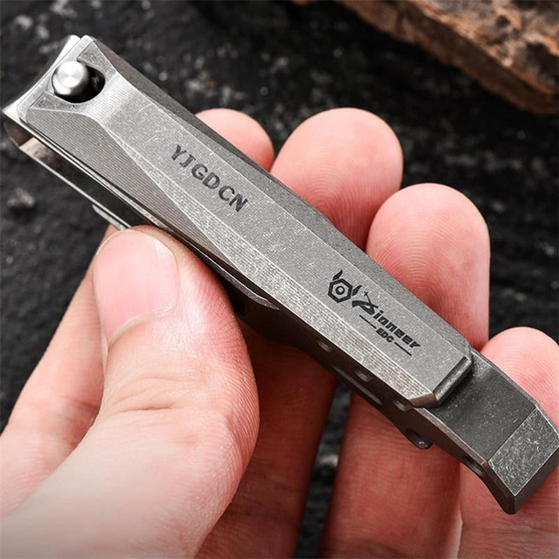 Multifunctional Titanium Alloy Nail Clippers Bottle Opener EDC