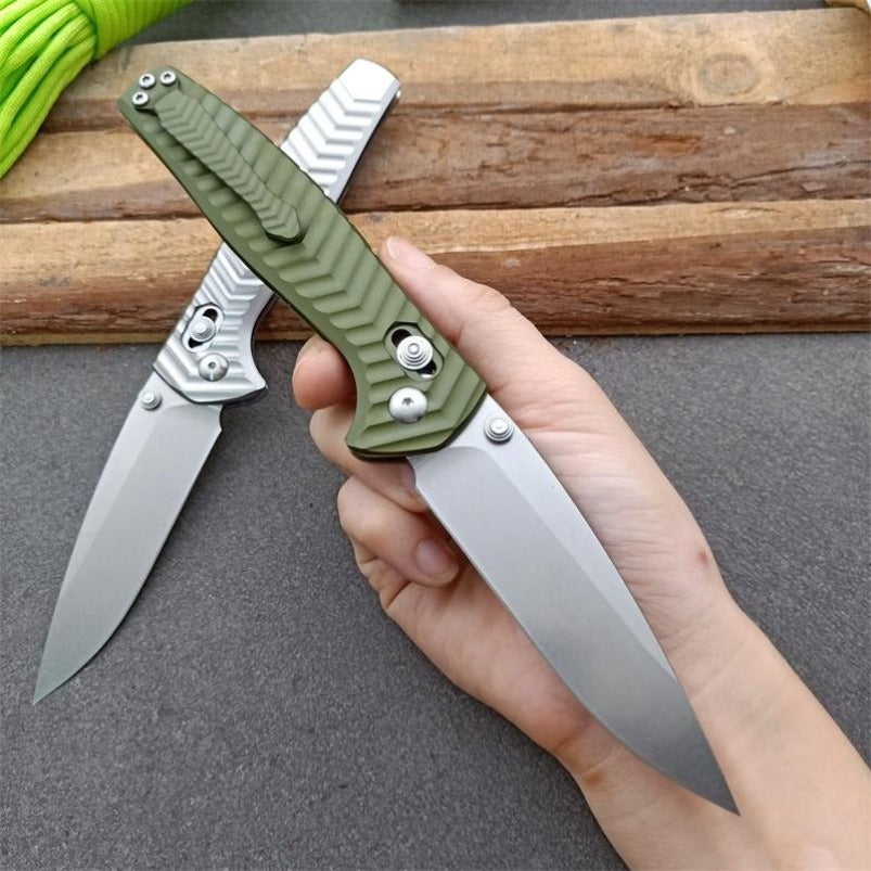 BM781 Green Handle D2 Steel Tactical Folding Knife