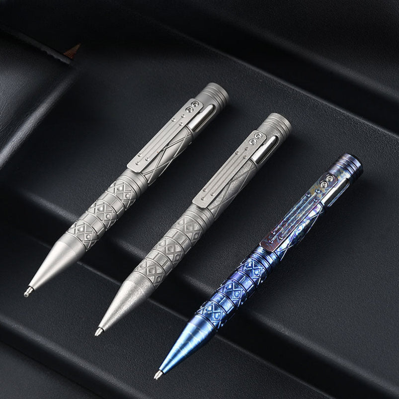 Titanium Alloy Constellation Bolt Tactical Signature Pen EDC