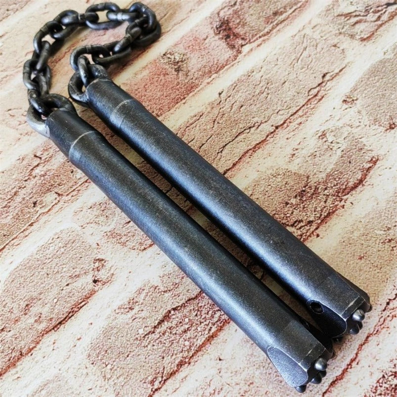 Heavyweight Tungsten Steel Handmade Nunchaku Martial Arts Practice