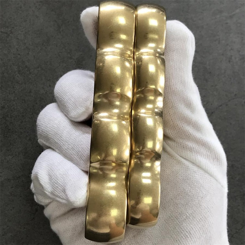 Classic Stonewashed Brass Knuckle Duster EDC