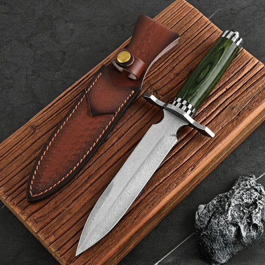 Outdoor Precision Sharp Straight Knife with Blade Sheath