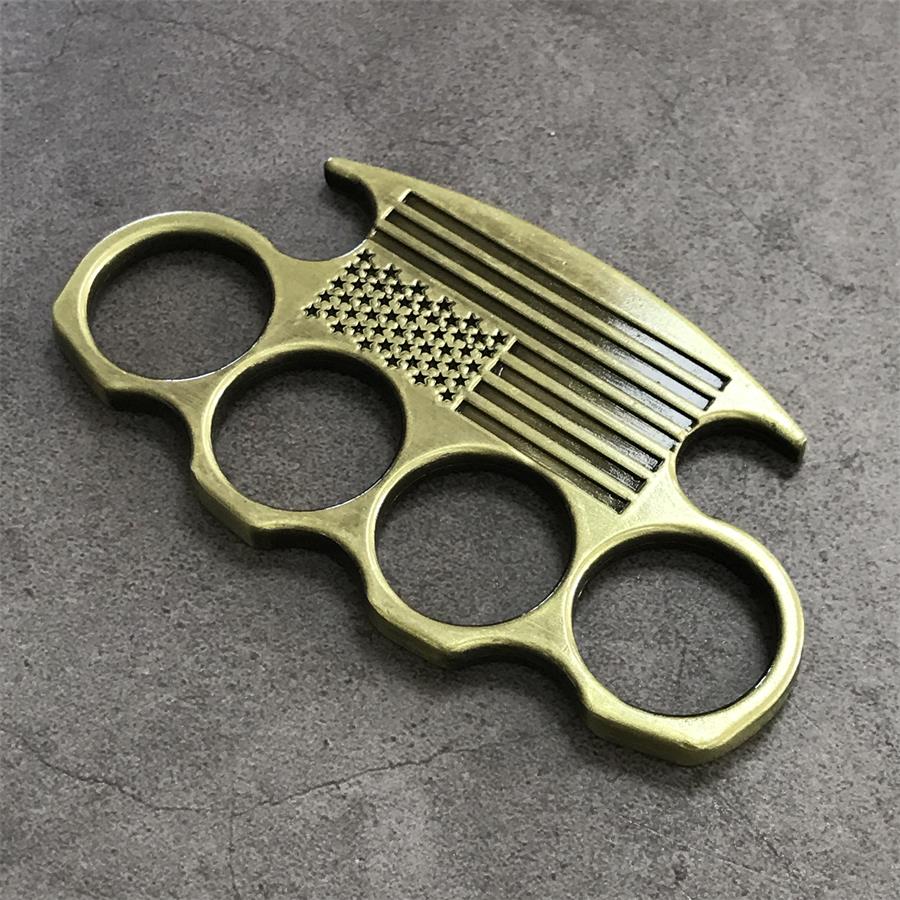 Creative American Flag Design Brass Knuckle Duster EDC