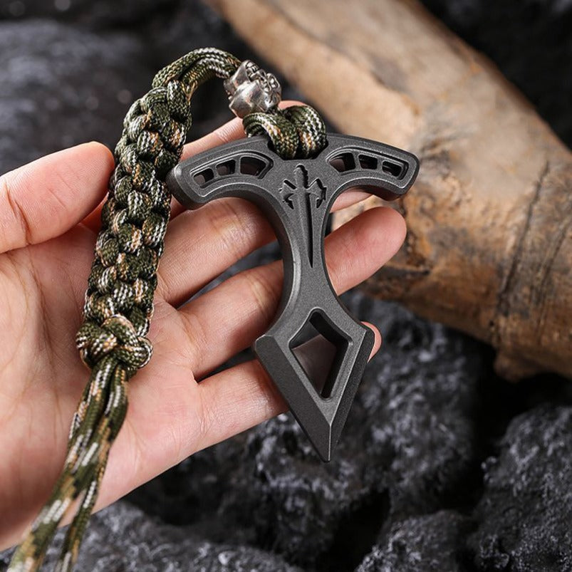 Necklace Pendant Knuckle Duster Self Defense EDC