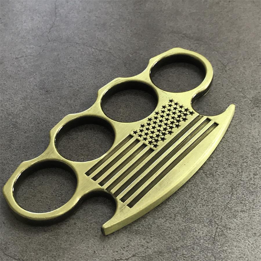 Creative American Flag Design Brass Knuckle Duster EDC