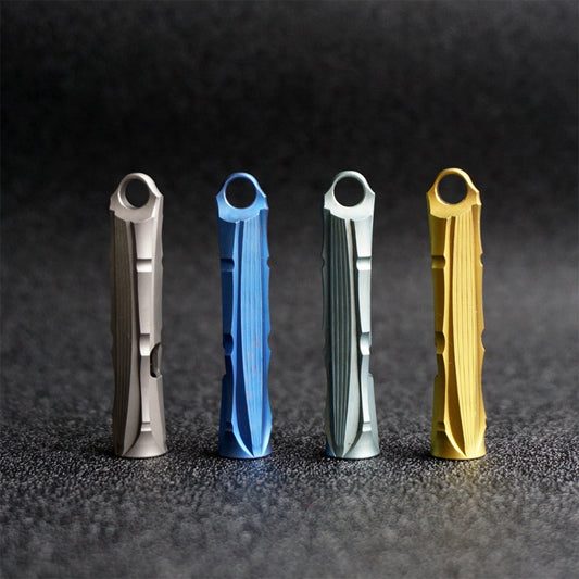 Bamboo Titanium Alloy Single Tube High Frequency Metal Pure Titanium Whistle