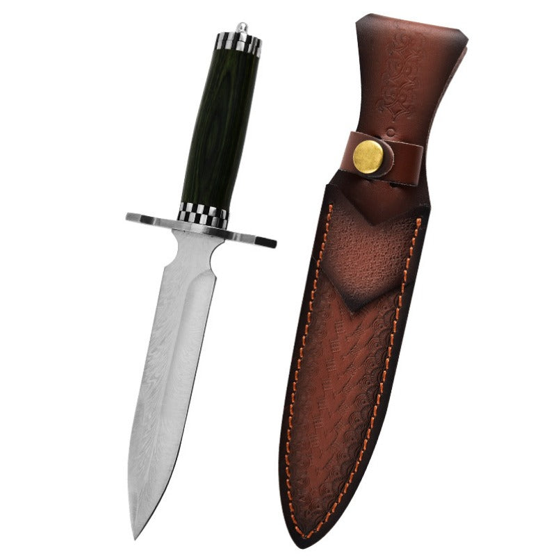 Outdoor Precision Sharp Straight Knife with Blade Sheath