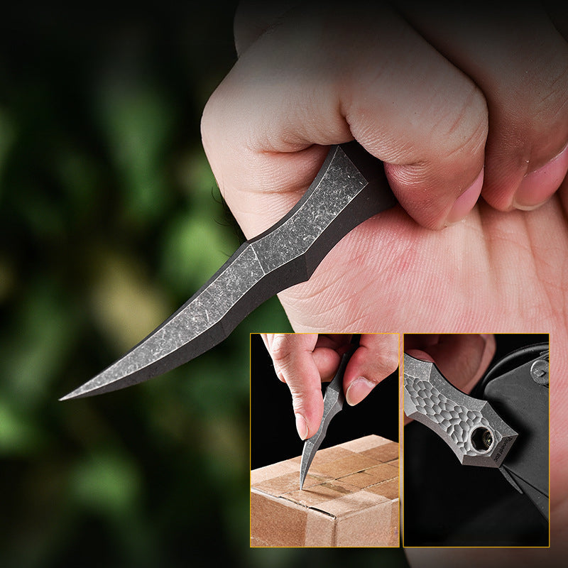 Titanium Tea Needle Tea Knife EDC Women's Defense Hand Spikes