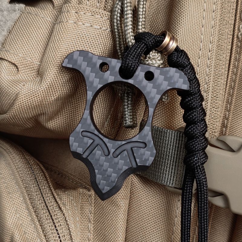 Various Types Carbon Fiber Single Finger Knuckles Duster EDC