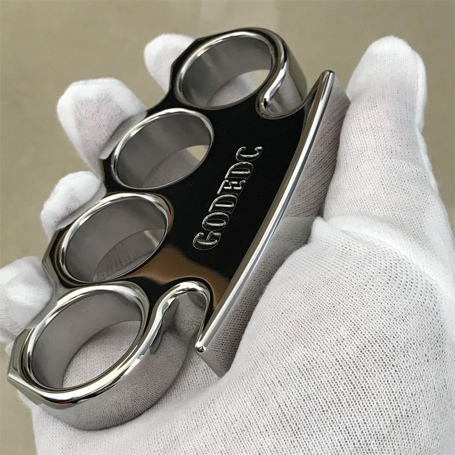 GODEDC High Quality Solid Classic Mirror Steel Knuckle Duster EDC