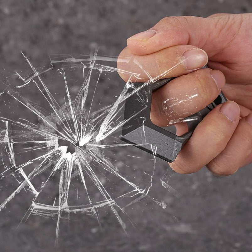 Mini Pingente de Segurança de Defesa de Dedo Único Knuckle Duster EDC