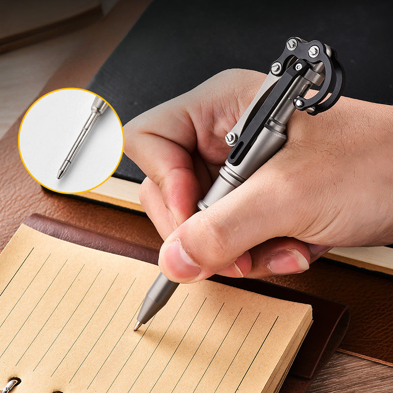 Creative Horn Design Titanium Alloy Tactical Pen EDC