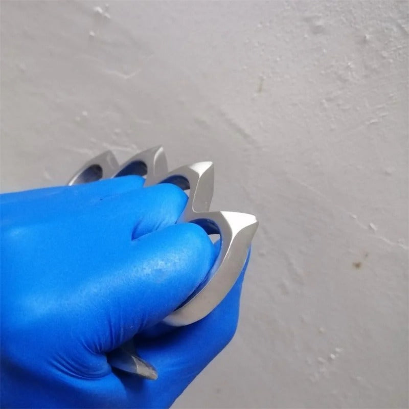 304 Stainless Steel Knuckle Duster Combat Attack Fist Buckle