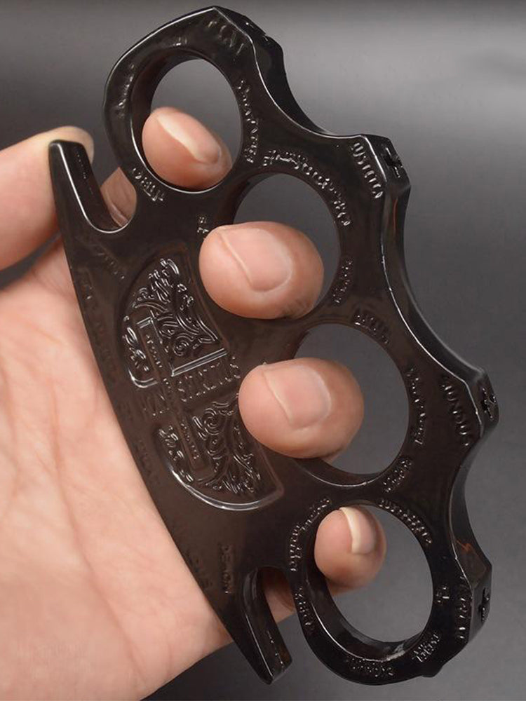 Warrior-Thickened Hard Brass Knuckle Duster Boxing Defense EDC