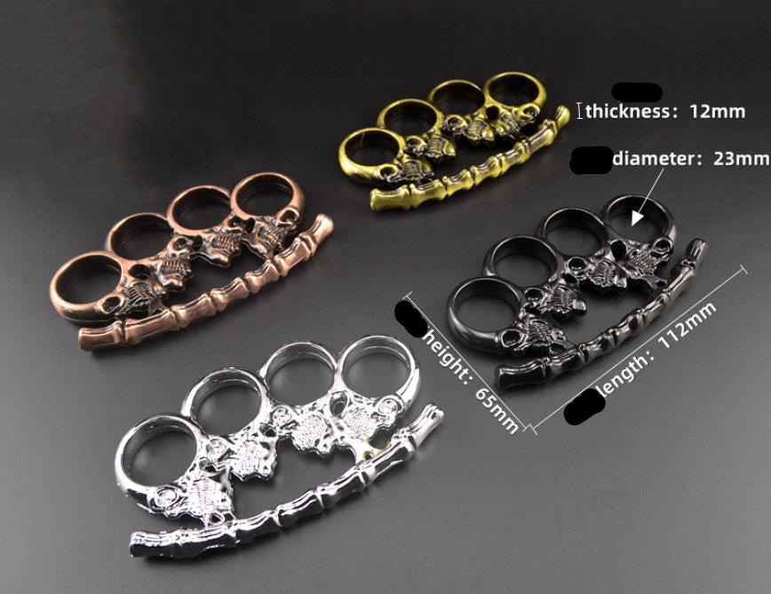 Bone Demon - Brass Knuckle Duster Quatro Dedos Tiger EDC Ferramentas