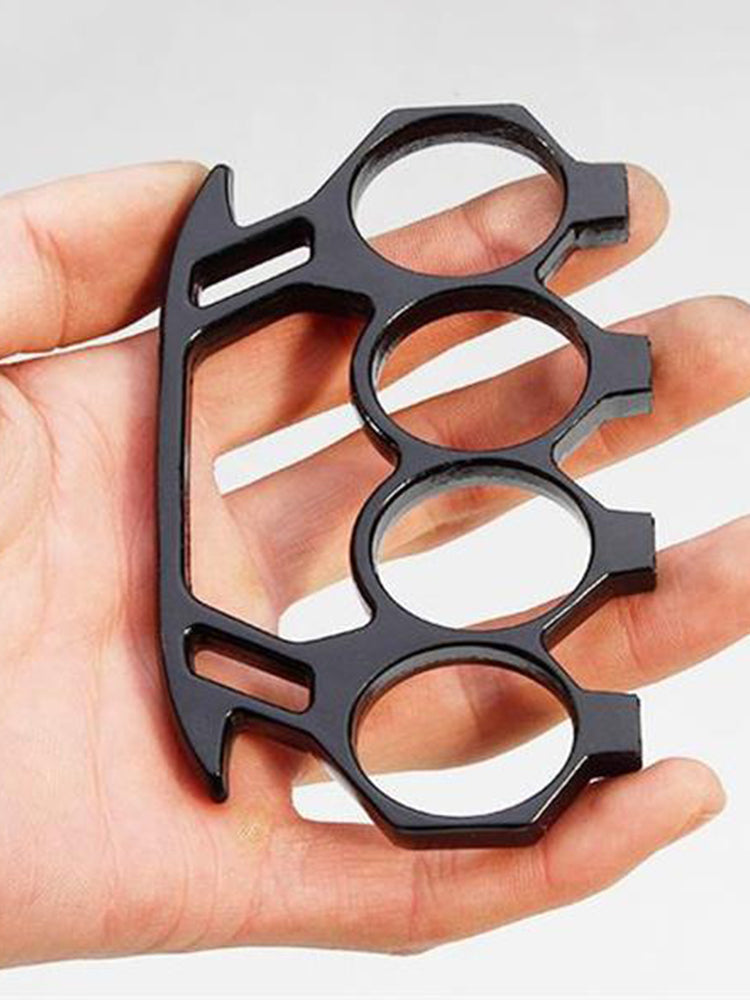 T-Multicolor Brass Knuckle Duster Autodefesa Boxe