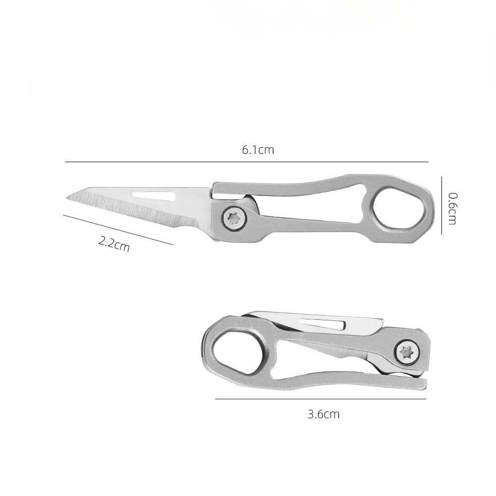 High Quality TC4 Mini Folding Knife Portable Sharp Box Opener EDC