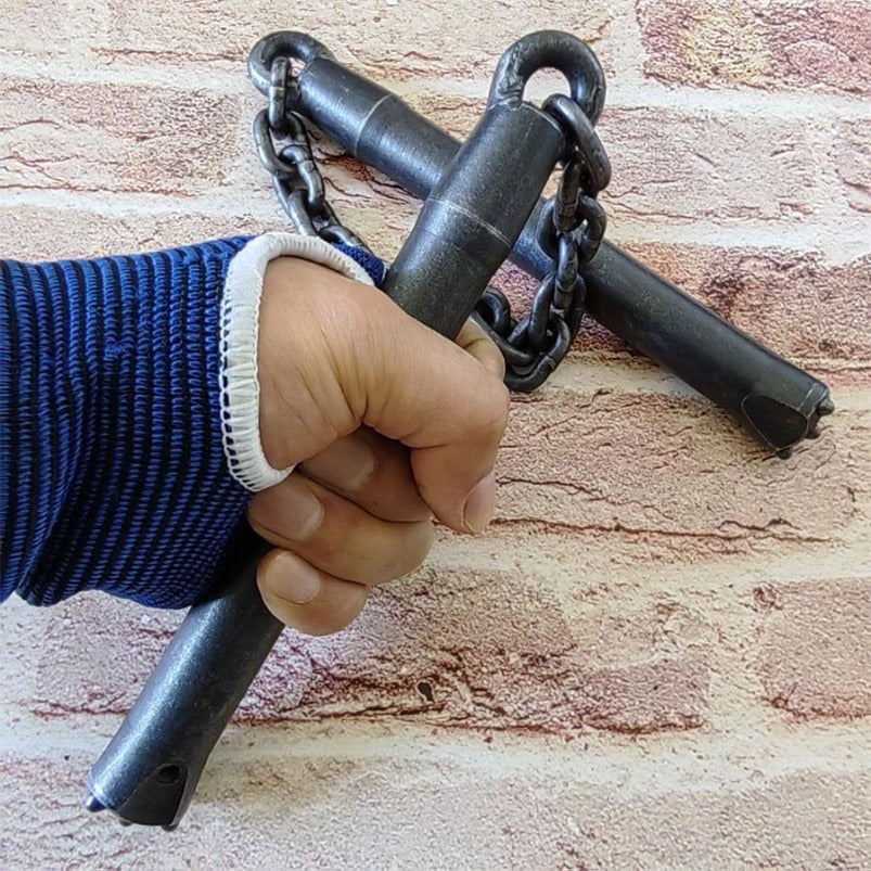 Heavyweight Tungsten Steel Handmade Nunchaku Martial Arts Practice