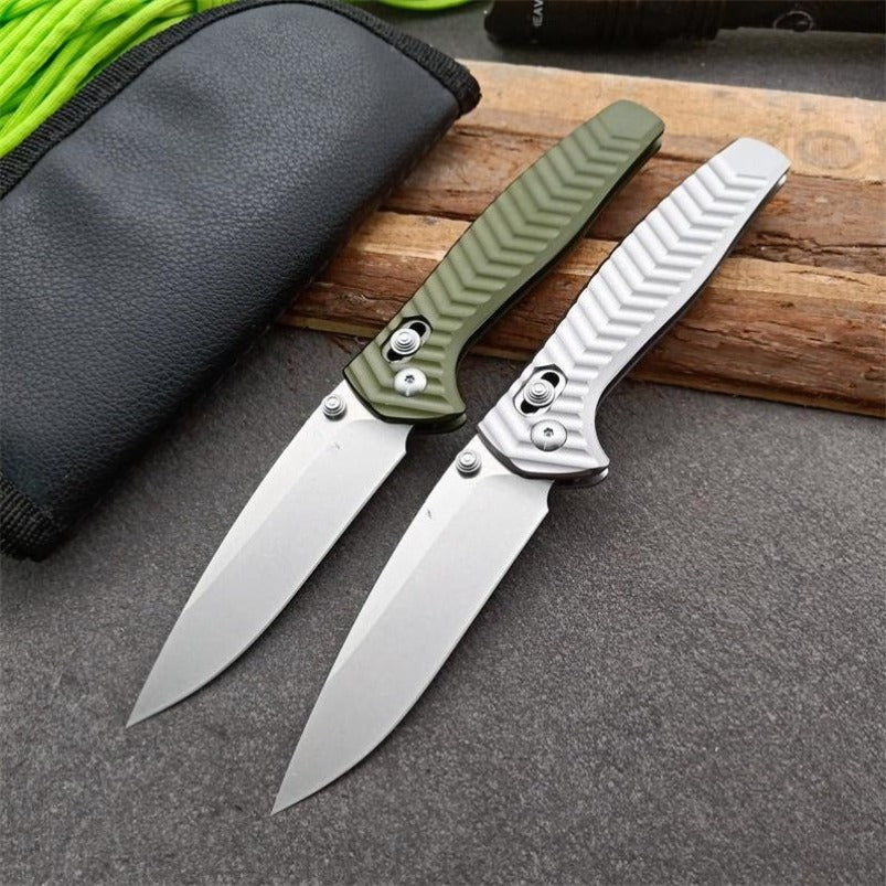 BM781 Green Handle D2 Steel Tactical Folding Knife