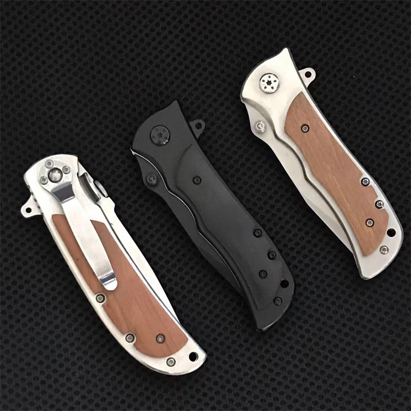 Portable Folding Knife 339 338 337 Wooden Handle EDC