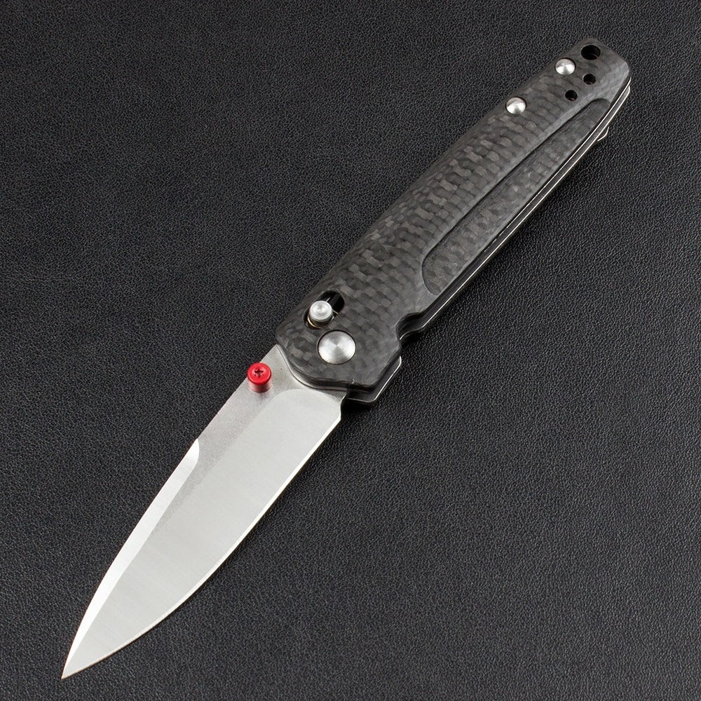 BM485 D2 Blade Carbon Fiber Handle Folding Knife