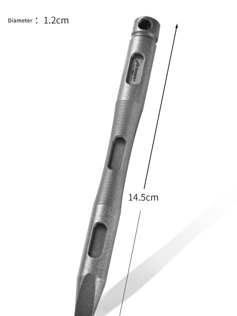 Barra de alavanca multifuncional para ferramentas ao ar livre EDC de liga de titânio