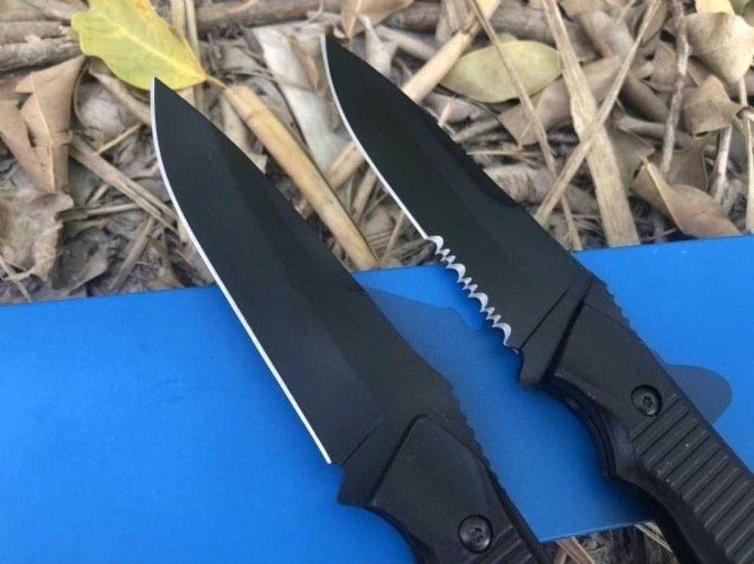 BM140BK Black Tactical Straight Knife EDC