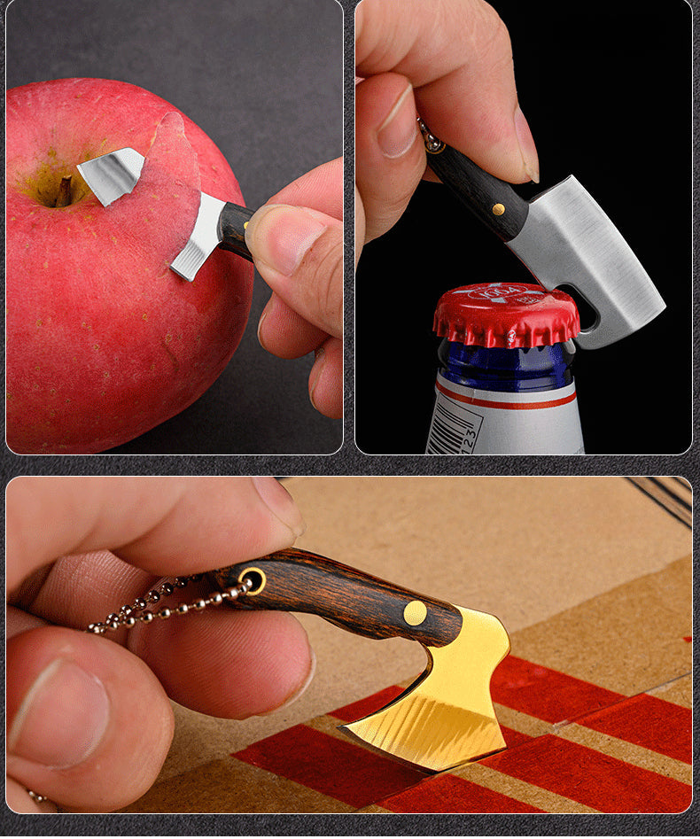 Mini coltello portachiavi ascia non confezionata ciondolo creativo