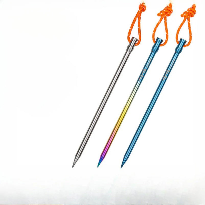 Lightweight Titanium Camp Pegs Outdoor Adventure Camping Tool