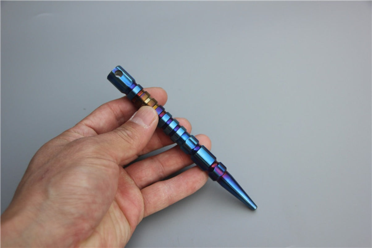 TC4 Titanium Tactical Pen Key Stick Broken Window Defense EDC