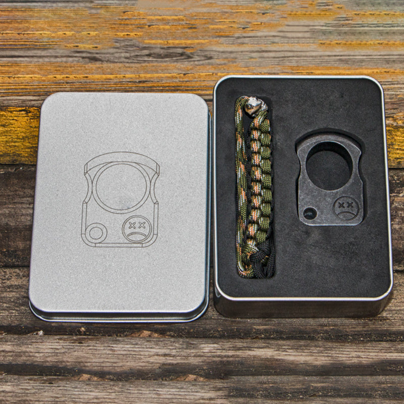 Crying Face-Steel One Finger Knuckles Outdoor Portable EDC