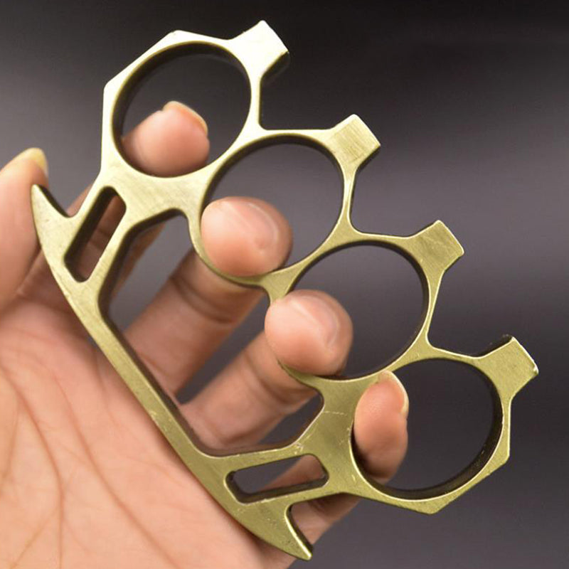 T-Multicolor Brass Knuckle Duster Autodefesa Boxe