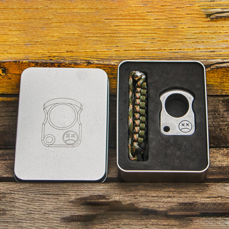 Crying Face-Steel One Finger Knuckles Outdoor Portable EDC