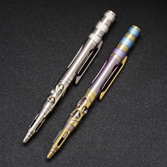 Titanium Alloy Tungsten Steel Cone Broken Window Lighting Tactical Pen