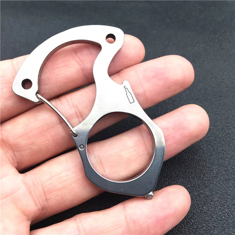 Single Finger Knuckle Duster Keyclip Portable Defense Accessory