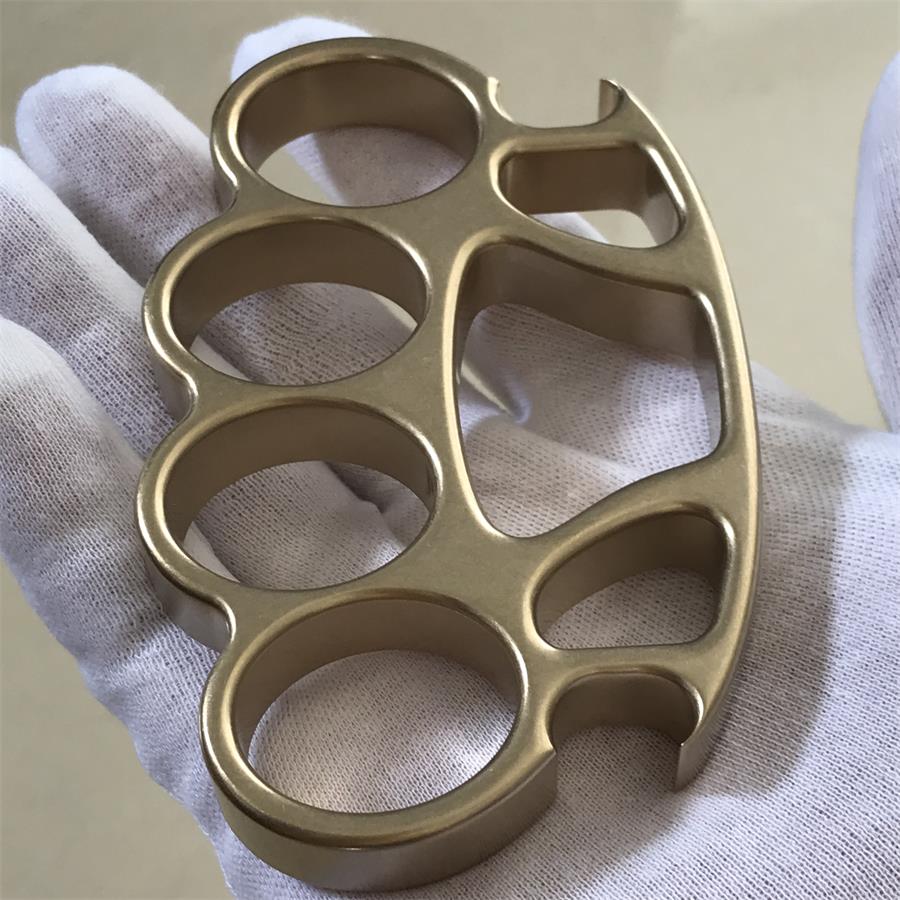 High Quality Stonewashed Brass Knuckle Duster Bottle Opener EDC