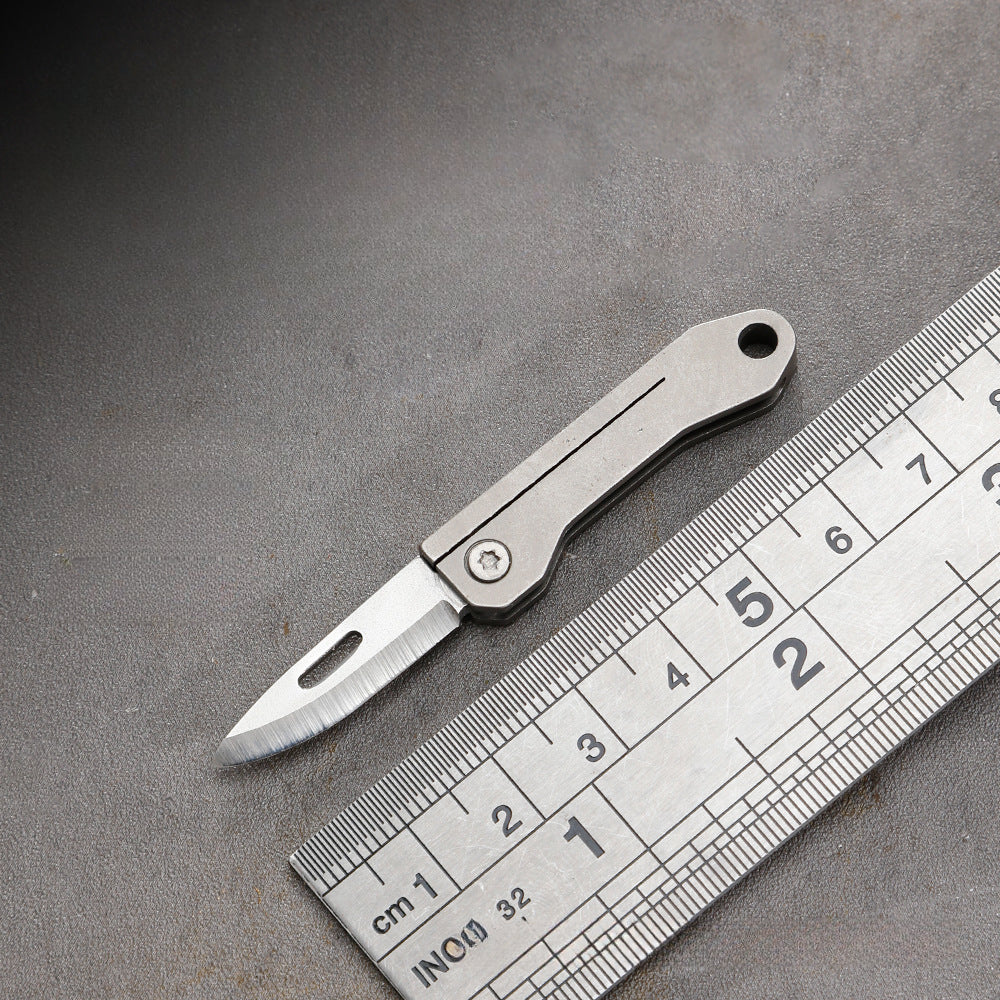 Mini Portable Folding Knife Compact Fruit Peeler EDC