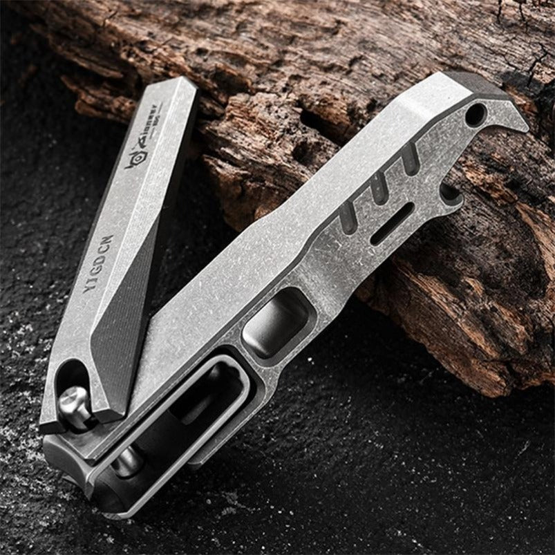 Multifunctional Titanium Alloy Nail Clippers Bottle Opener EDC