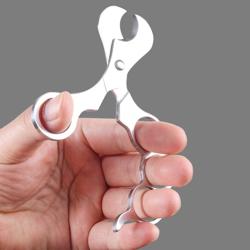 Silver Stainless Steel Cigar Cutter Tool