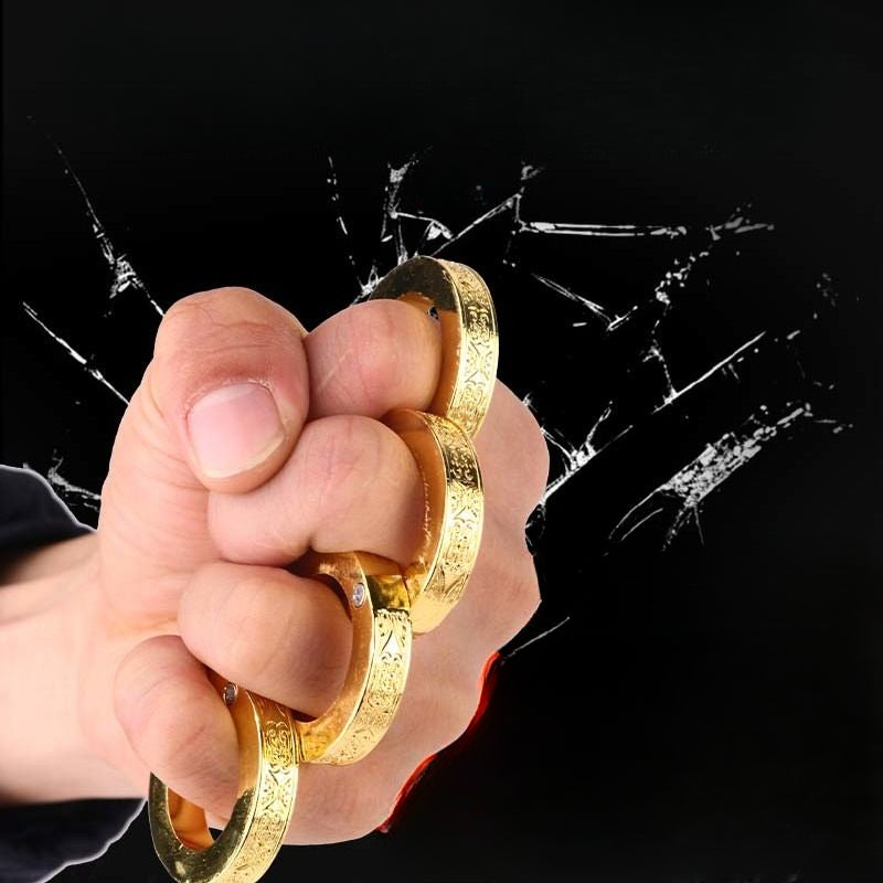 Falun Stainless Steel Folding Four Finger Fist Buckle Finger Tiger