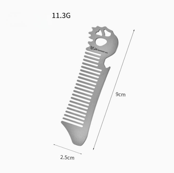Titan Tamer Comb Static Defying Groomer Beer Opener EDC