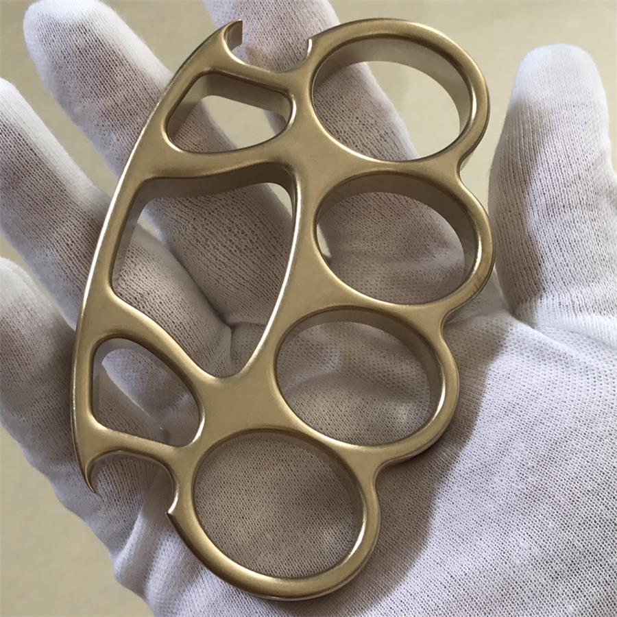 High Quality Stonewashed Brass Knuckle Duster Bottle Opener EDC