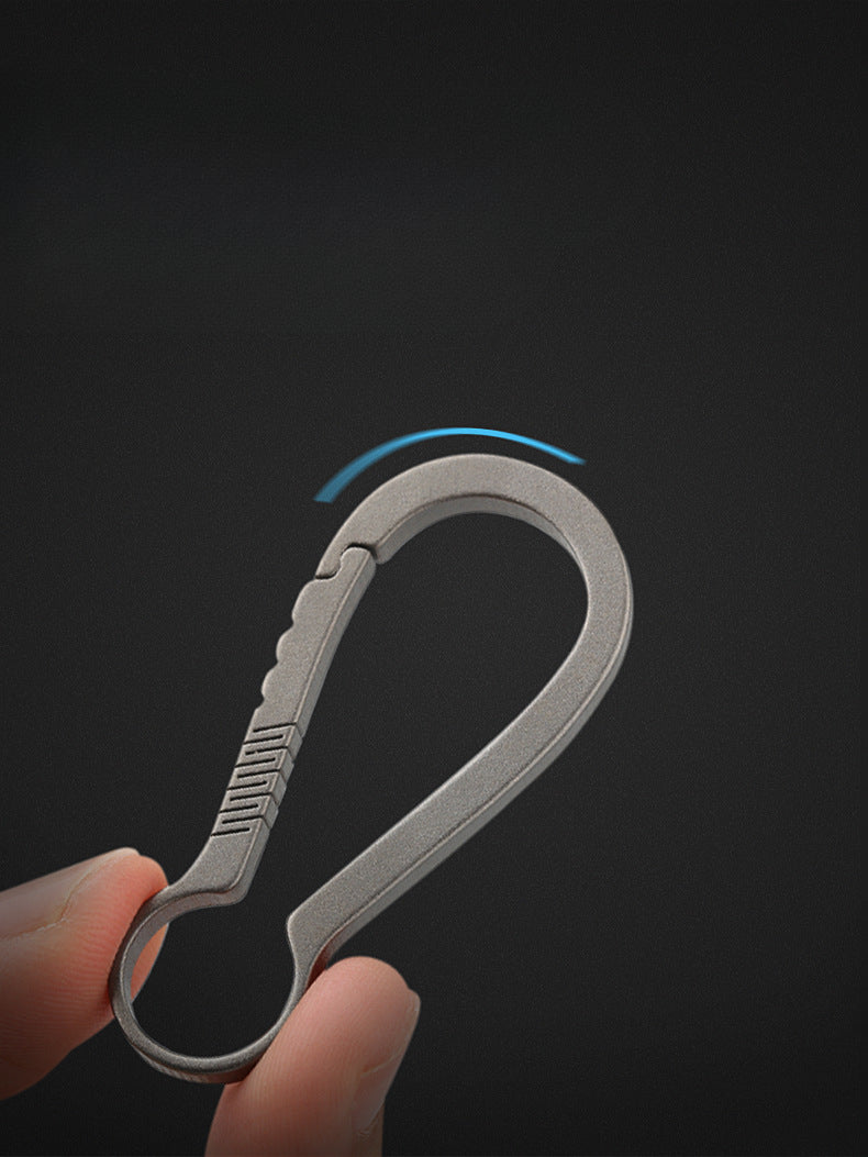 Fashion Minimalist Titanium Keychain Clip Key