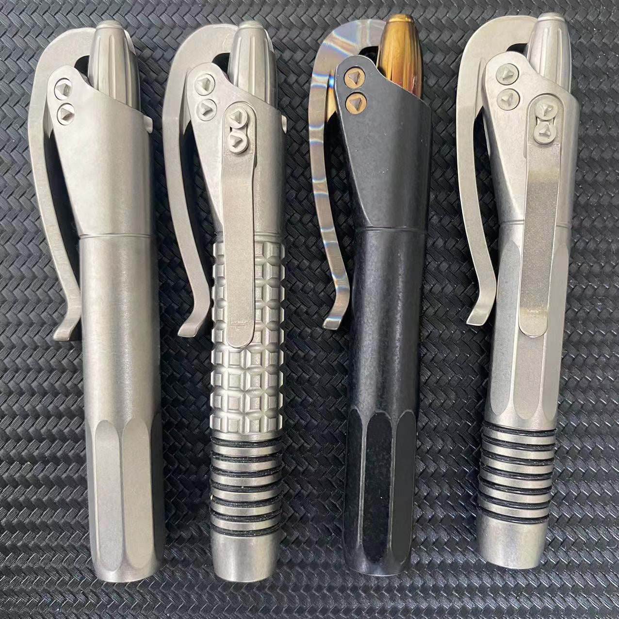 Pure Titanium Siphon Pen Thunderstrike Eight-Sided Walking Pen