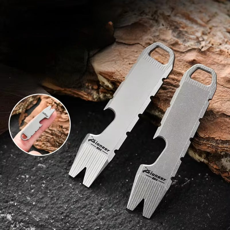 Liga de titânio Mini Crowbar Opener Tide Play Hanging