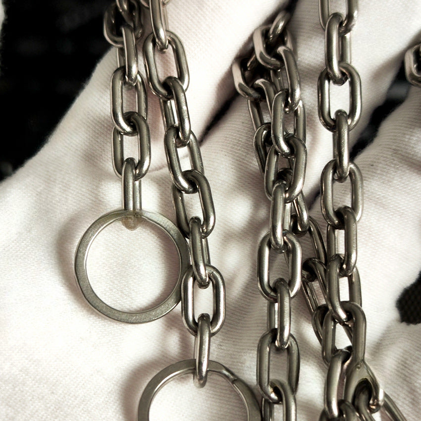 Titanium Wallet Chain Belt Loop Motorcycle Keychain EDC