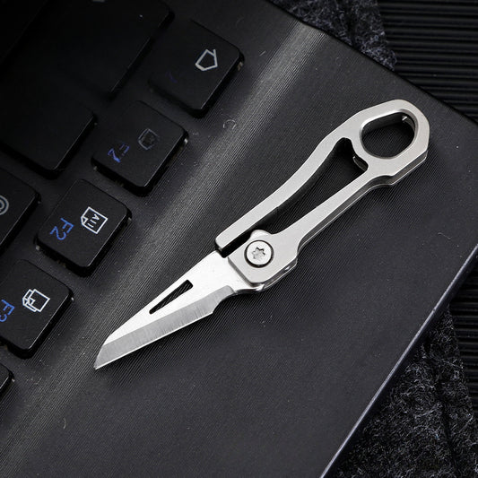 High Quality TC4 Mini Folding Knife Portable Sharp Box Opener EDC