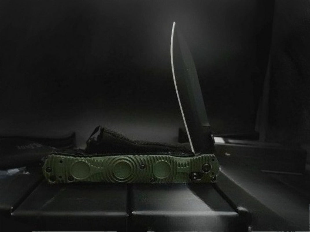 BM391 D2 Steel Tactical Folding Knife Nylon Fiberglass Plastic Handle