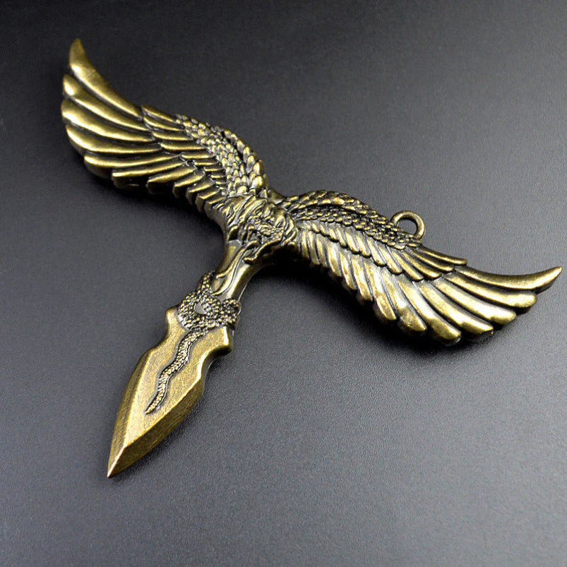 Vintage Ornament Pendant Body Defense Knuckle Copper Sleeve