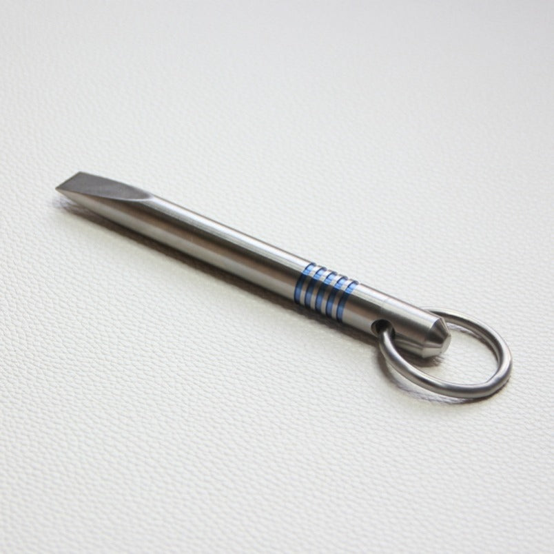 TC4 Titanium X-G Mini Wrecking Bar Pendant EDC